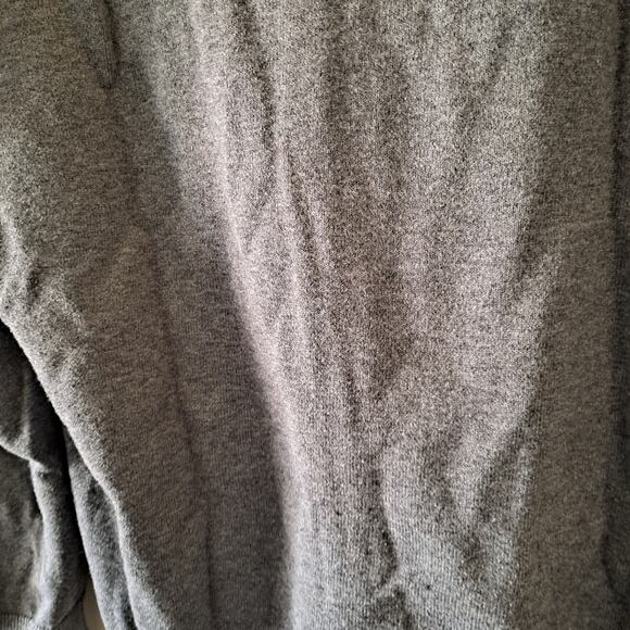 Springfield Men's Gray Cotton V-Neck Gray Button Down Long Sleeve Cardigan - M - Picture 4 of 6